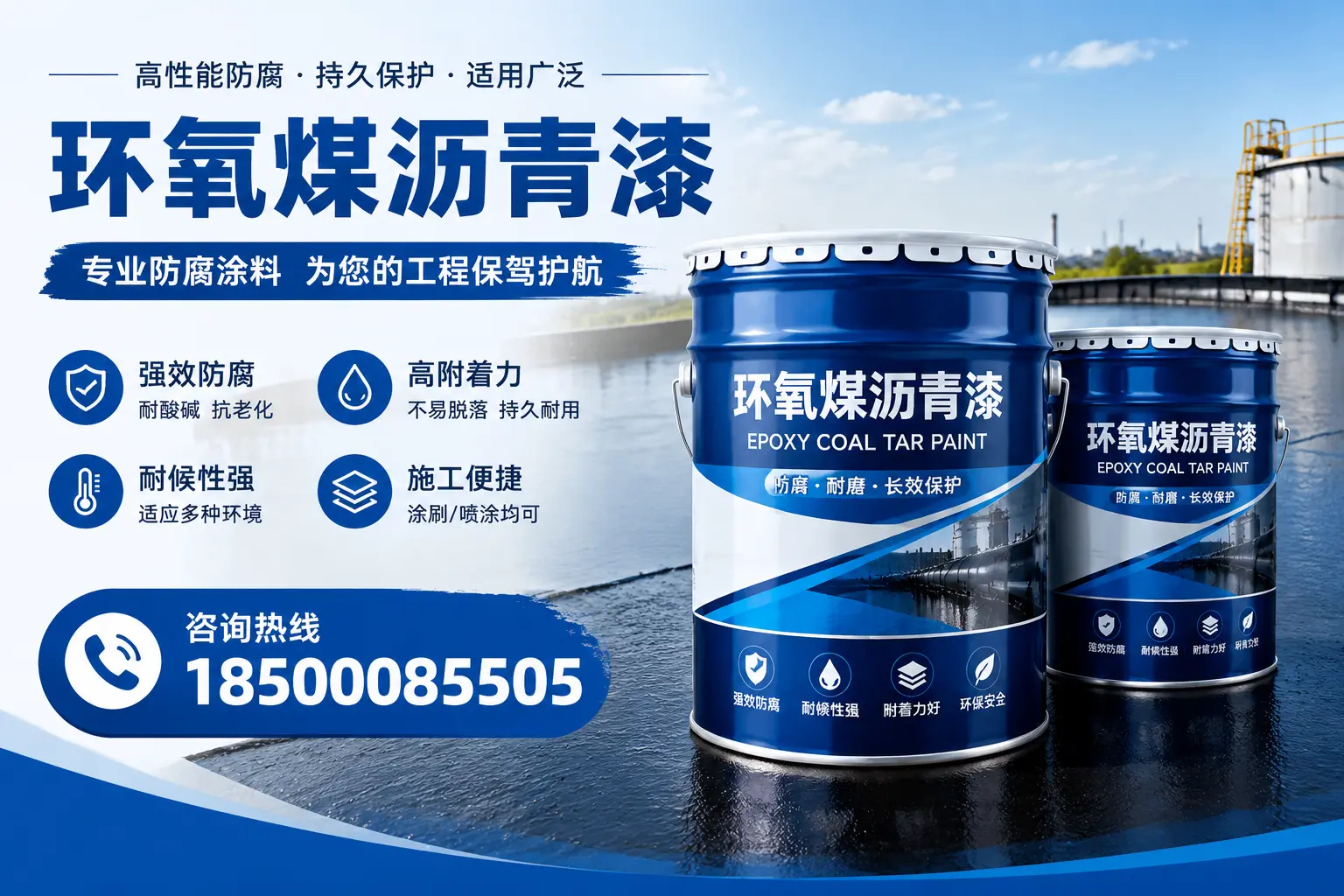 环氧煤沥青漆与其他漆类的比较，博望用户的选择依据